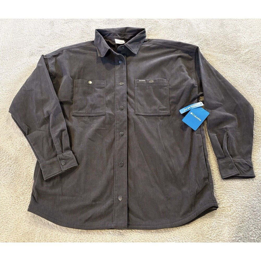 NWT Columbia Large Blue Point Creek Corduroy Shirt Jacket Women’s